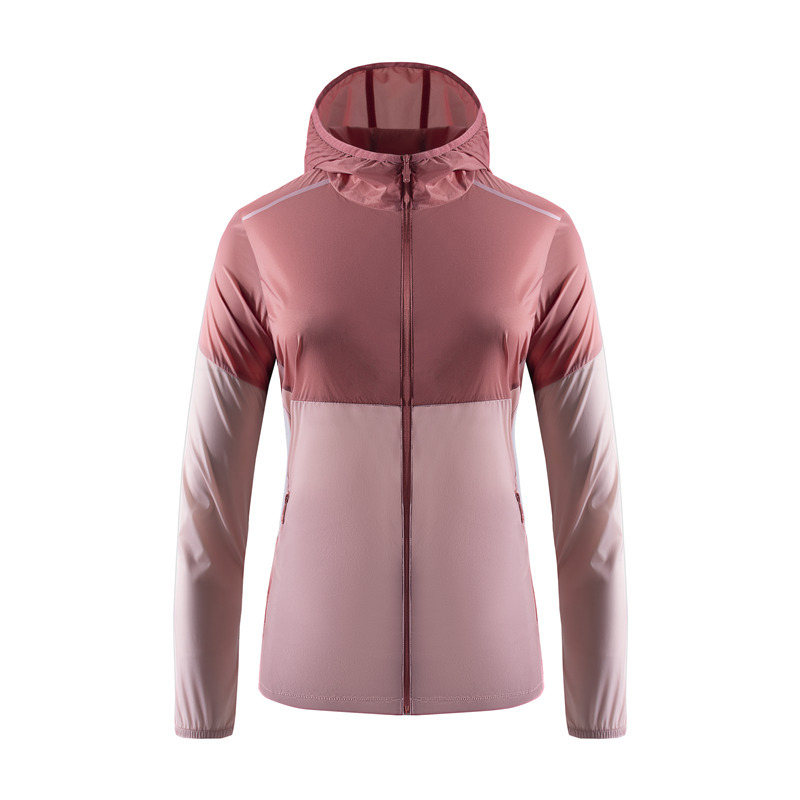 Windbreaker s kapuljom za mlade, UV zaštita, prozračna poliesterna mješavina