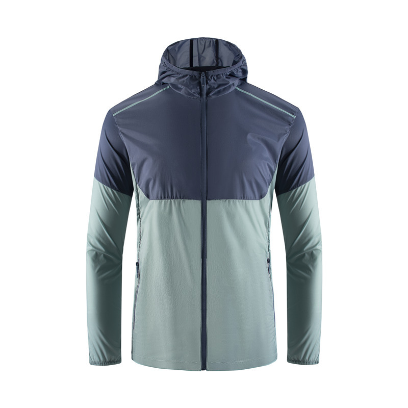 Windbreaker s kapuljom za mlade, UV zaštita, prozračna poliesterna mješavina