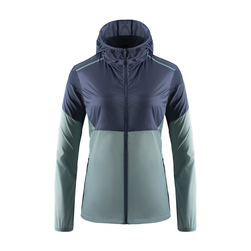 Windbreaker s kapuljom za mlade, UV zaštita, prozračna poliesterna mješavina