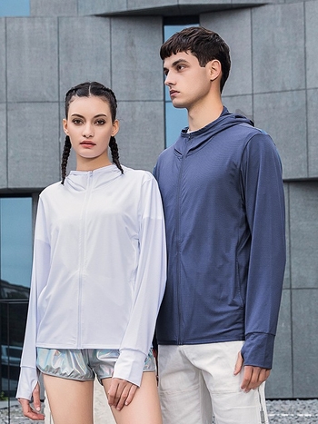 Geacă de vânt outdoor – unisex, UPF50+ protecție UV, anti-odor, uscare rapidă, cu glugă