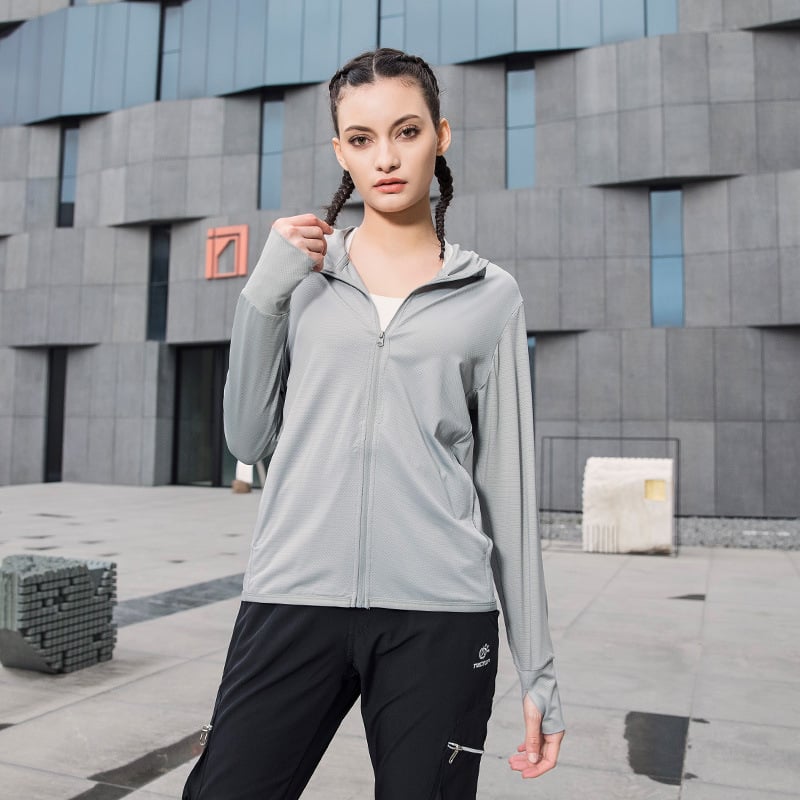 Geacă de vânt outdoor – unisex, UPF50+ protecție UV, anti-odor, uscare rapidă, cu glugă