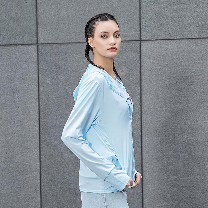 Geacă de vânt outdoor – unisex, UPF50+ protecție UV, anti-odor, uscare rapidă, cu glugă