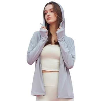 Geacă ușoară cu glugă și protecție UV – respirabilă, uscare rapidă, din poliester