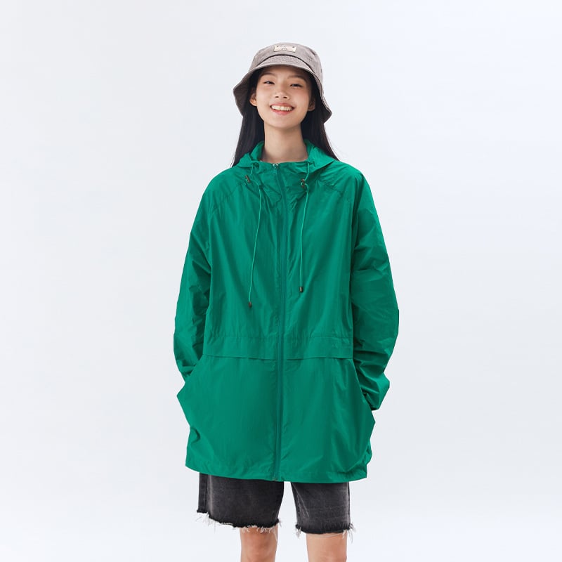 Jachetă unisex, respirabilă, impermeabilă, cu glugă, UV protecție, 100% nailon