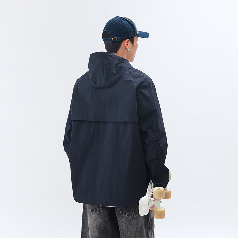 Jachetă unisex, respirabilă, impermeabilă, cu glugă, UV protecție, 100% nailon