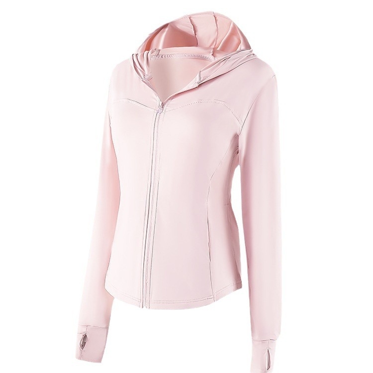 Najlonski slim-fit top s dugim rukavima, UPF50+, zatvarač