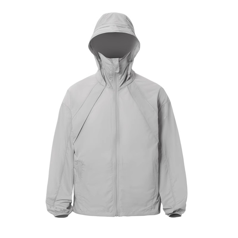 Kapuljačasta jakna od poliestera 96%+, ljeto, retro stil, zatvarač