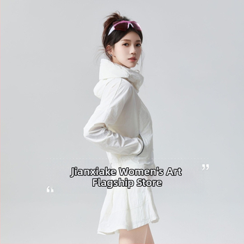 Geacă subțire de vară pentru femei, material din fibre chimice, croială normală