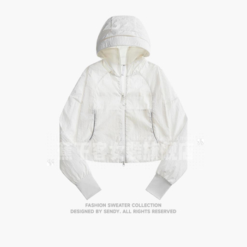 Geacă subțire de vară pentru femei, material din fibre chimice, croială normală