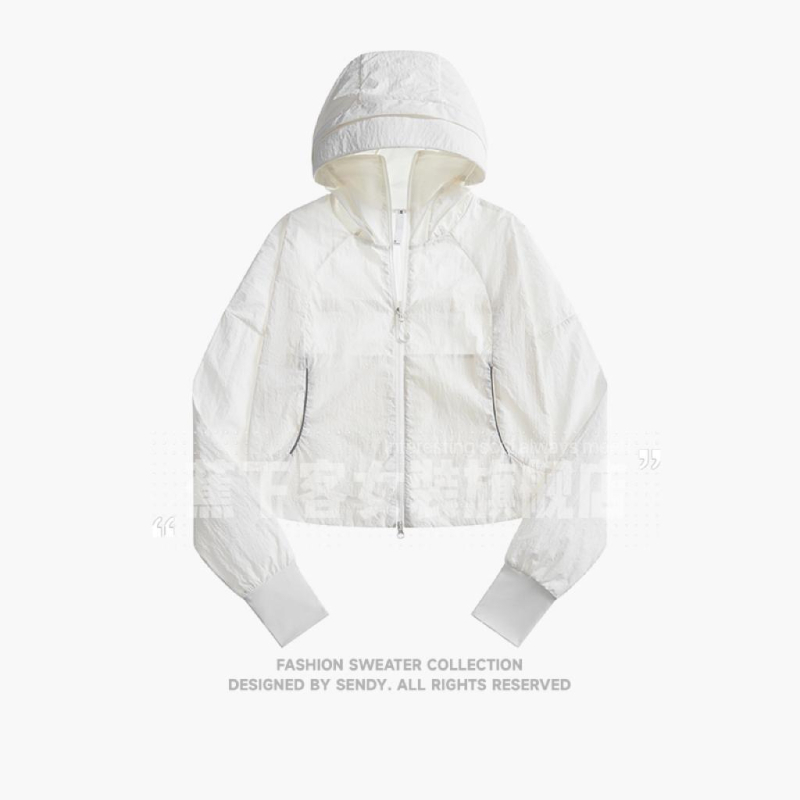 Geacă subțire de vară pentru femei, material din fibre chimice, croială normală