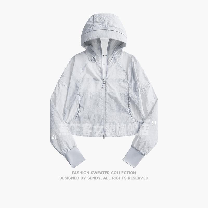 Geacă subțire de vară pentru femei, material din fibre chimice, croială normală