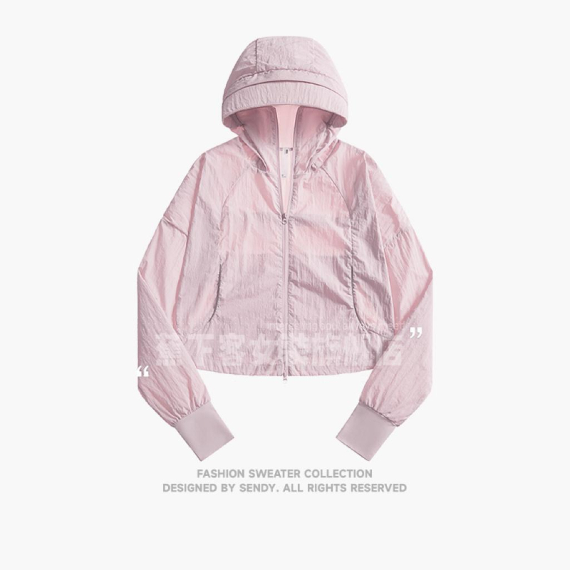 Geacă subțire de vară pentru femei, material din fibre chimice, croială normală