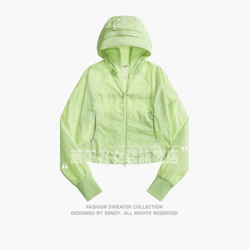 Geacă subțire de vară pentru femei, material din fibre chimice, croială normală