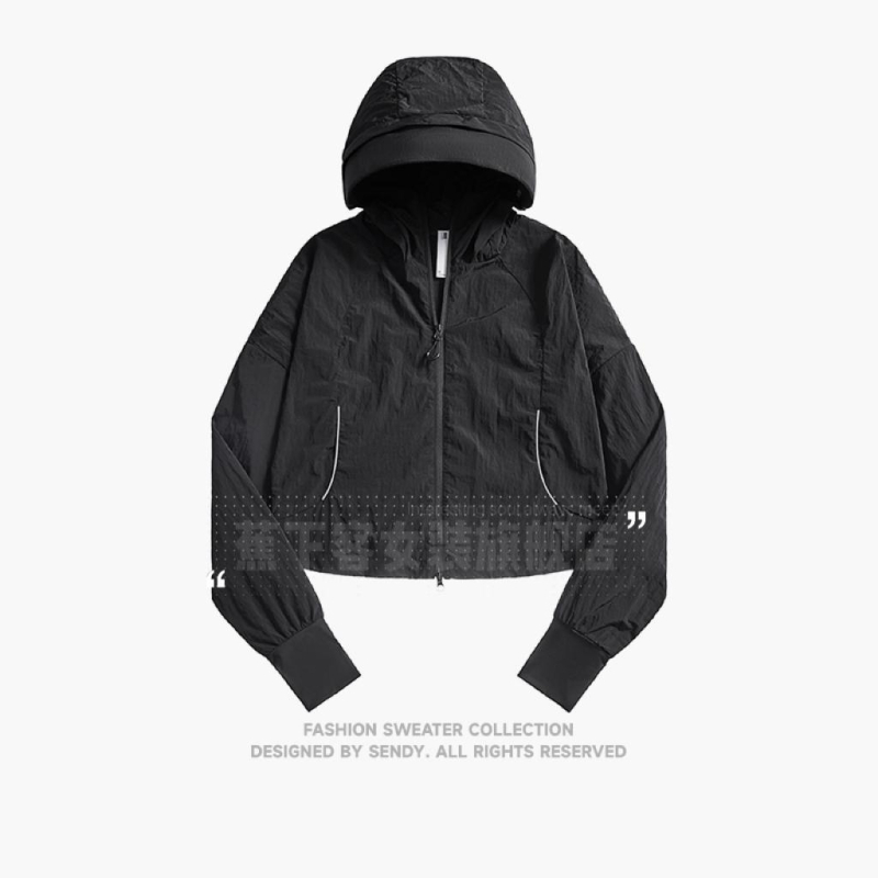 Geacă subțire de vară pentru femei, material din fibre chimice, croială normală