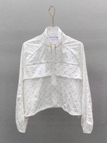 Set jakne za sunčevu zaštitu s logom Mjeseca, polu-zip, uski kroj, duge rukave, UPF30+, chiffon-spandex mješavina