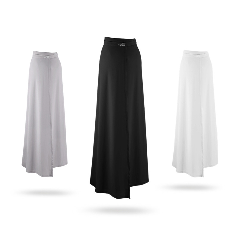 Fustă lungă de plajă din nylon cu bretele – protecție UV, uscare rapidă, respirabilă, rezistentă la praf