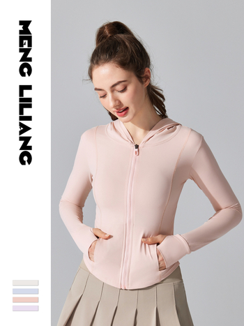 Jachetă de protecție solară cu glugă din nylon UPF50+ — ușoară, respirabilă, rezistentă la vânt; potrivită pentru alergare, yoga, drumeții și ciclism; lungime normală