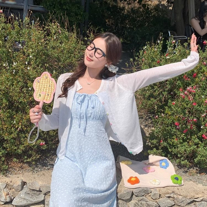 Női napvédő hosszú ujjú kardigán, bő szabás, UPF40+, vékony nyári külső réteg, motoros stílus