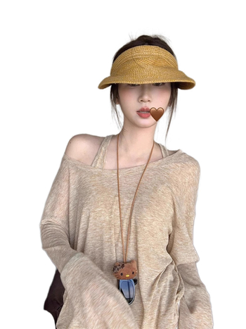 Női lazán szabott hosszú ujjú napsugárvédő póló UPF50+, közepes hosszúságú 65–80 cm, nyár 2025, alapanyag regenerált cellulóz rost + spandex