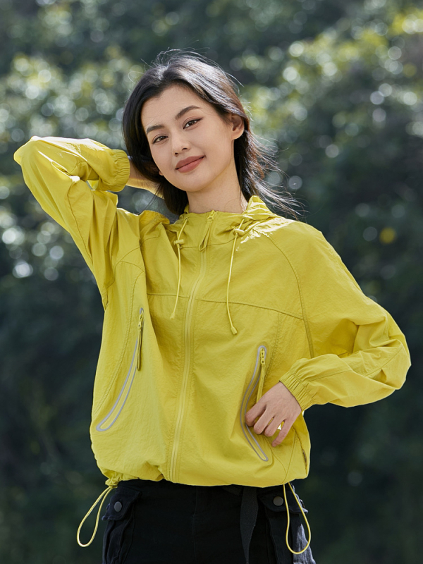 Външна ветроустойчива куртка с UV защита, унисекс за възрастни, нейлон, бързосъхнеща, дишаща, 50+ UV