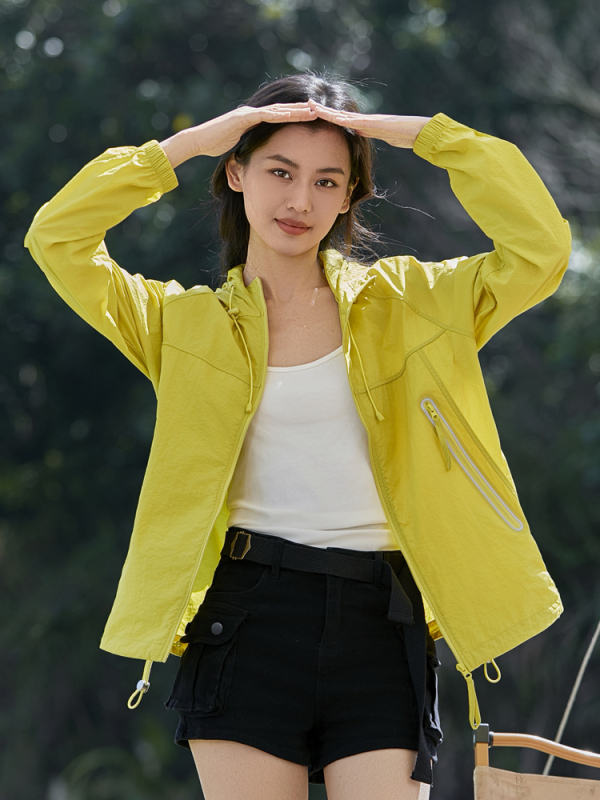 Външна ветроустойчива куртка с UV защита, унисекс за възрастни, нейлон, бързосъхнеща, дишаща, 50+ UV