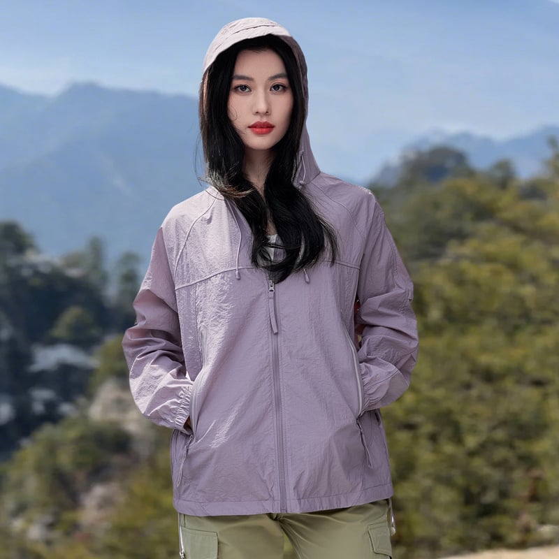 Външна ветроустойчива куртка с UV защита, унисекс за възрастни, нейлон, бързосъхнеща, дишаща, 50+ UV
