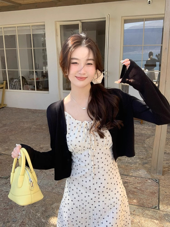 Női pamut kötött kardigán, laza szabású, középhosszú, hosszú ujjú, vékony anyag