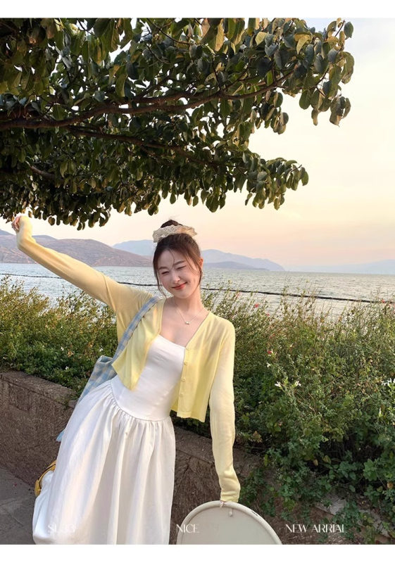 Női pamut kötött kardigán, laza szabású, középhosszú, hosszú ujjú, vékony anyag