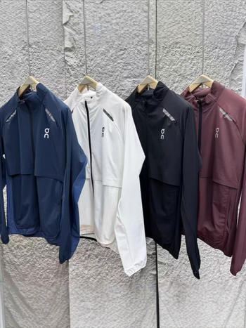 Nyári futó kabát férfiaknak és nőknek, 80–90% organikus pamut és PU keverék, köpeny jellegű szabás, UPF40+, hosszú ujjú cipzárral, vékony, lélegző és könnyű