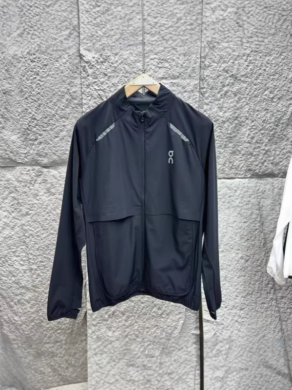 Nyári futó kabát férfiaknak és nőknek, 80–90% organikus pamut és PU keverék, köpeny jellegű szabás, UPF40+, hosszú ujjú cipzárral, vékony, lélegző és könnyű