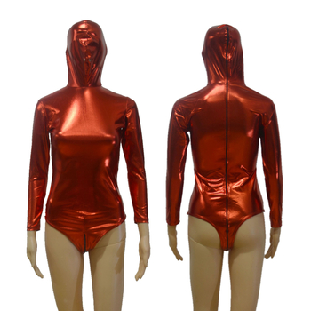 Bodysuit za scensku izvedbu | Marka: that burning love | Glavni materijal: PU + Spandex | Naziv materijala: Elastic coated spandex hot stamping | Proizvodni kod: 6701