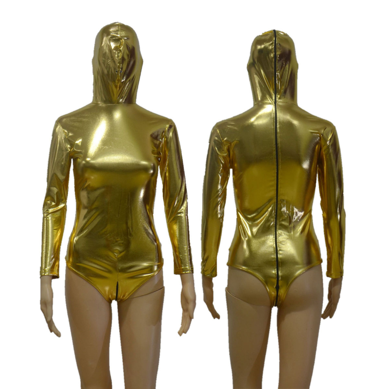 Bodysuit za scensku izvedbu | Marka: that burning love | Glavni materijal: PU + Spandex | Naziv materijala: Elastic coated spandex hot stamping | Proizvodni kod: 6701