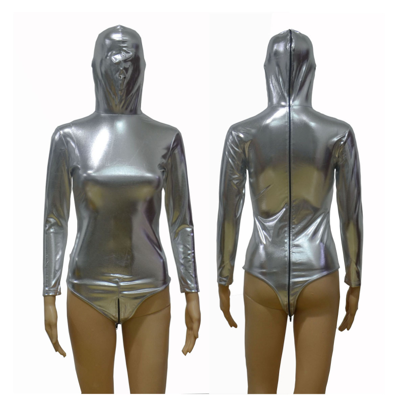 Bodysuit za scensku izvedbu | Marka: that burning love | Glavni materijal: PU + Spandex | Naziv materijala: Elastic coated spandex hot stamping | Proizvodni kod: 6701