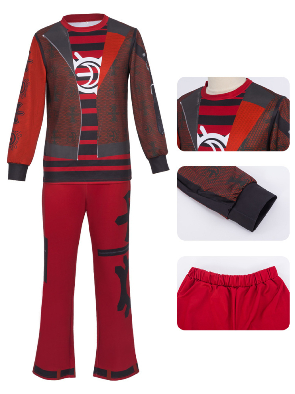 Cosplay kostim: Halloween zombie srednjoškolka Edie za scensku izvedbu, unisex, retro stil. Materijali: Chenille i Spandex, udio 30–50% za svaki. Proljeće 2025. Pogodno za uzrast 18–24.