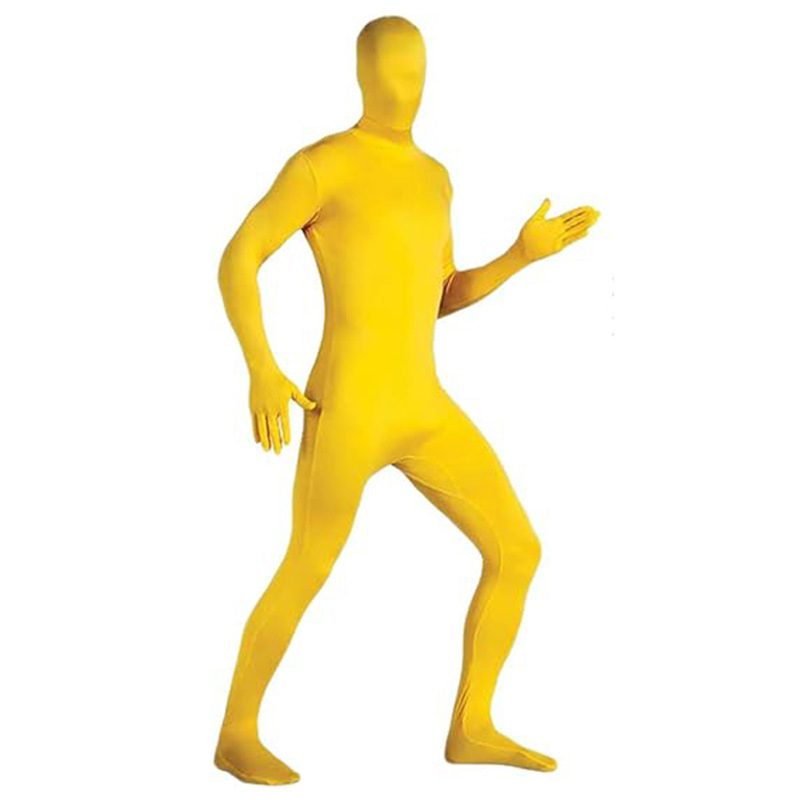 Halloween kostim Nevidljivog čovjeka u crnom, ninja‑inspirirani bodysuit za odrasle, za scensku izvedbu