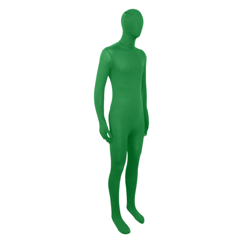 Halloween kostim Nevidljivog čovjeka u crnom, ninja‑inspirirani bodysuit za odrasle, za scensku izvedbu