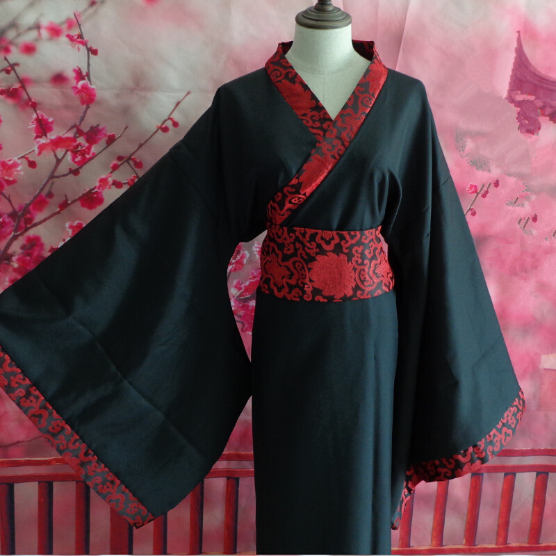 Drevno Hanfu unisex kostim za odrasle — poplin; glavni materijal: 70% akril, 20% laneno; podstava aramid 100%; prikladno za Hanfu nastupe i fotografiju; godišnja doba: ljeto, zima, proljeće, jesen