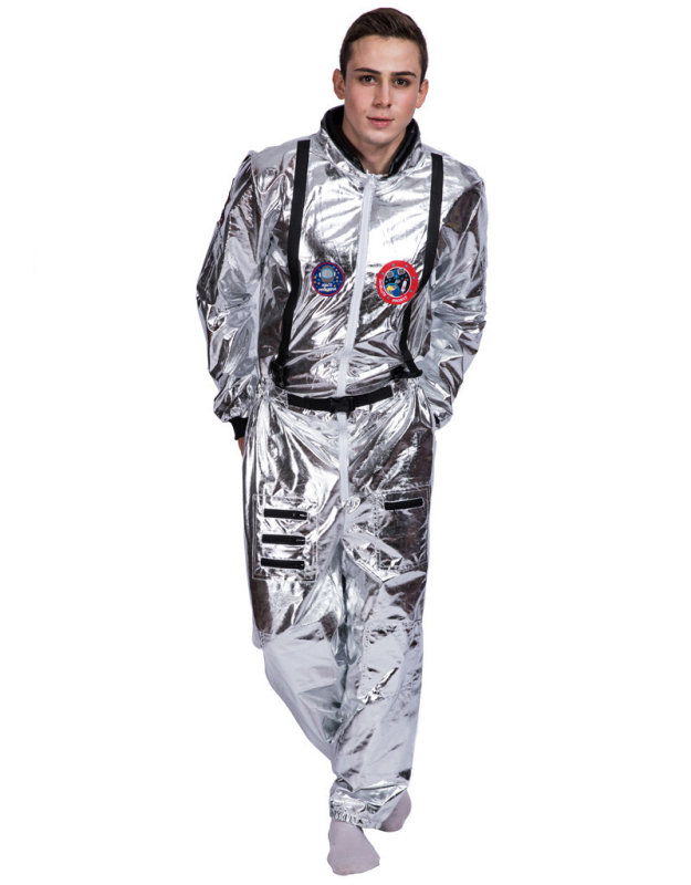 Halloween astronaut kostim za žene u dobi 18–24, svemirski kostim, Chenille tkanina, 95% poliester, pogodan za uloge u igračkim animacijama, proljeće 2022