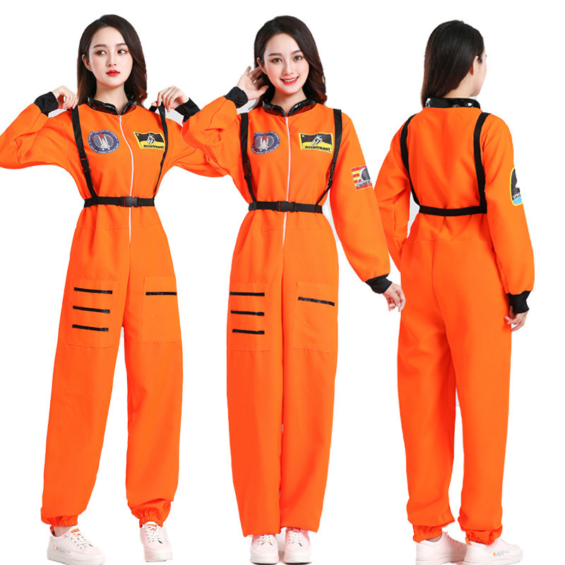 Halloween astronaut kostim za žene u dobi 18–24, svemirski kostim, Chenille tkanina, 95% poliester, pogodan za uloge u igračkim animacijama, proljeće 2022