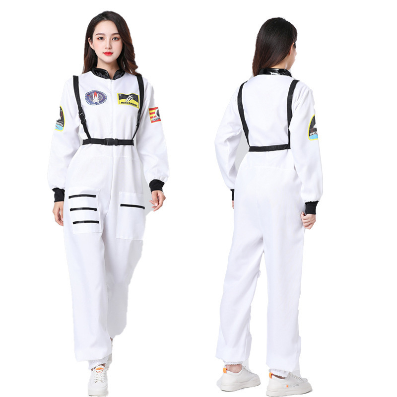 Halloween astronaut kostim za žene u dobi 18–24, svemirski kostim, Chenille tkanina, 95% poliester, pogodan za uloge u igračkim animacijama, proljeće 2022