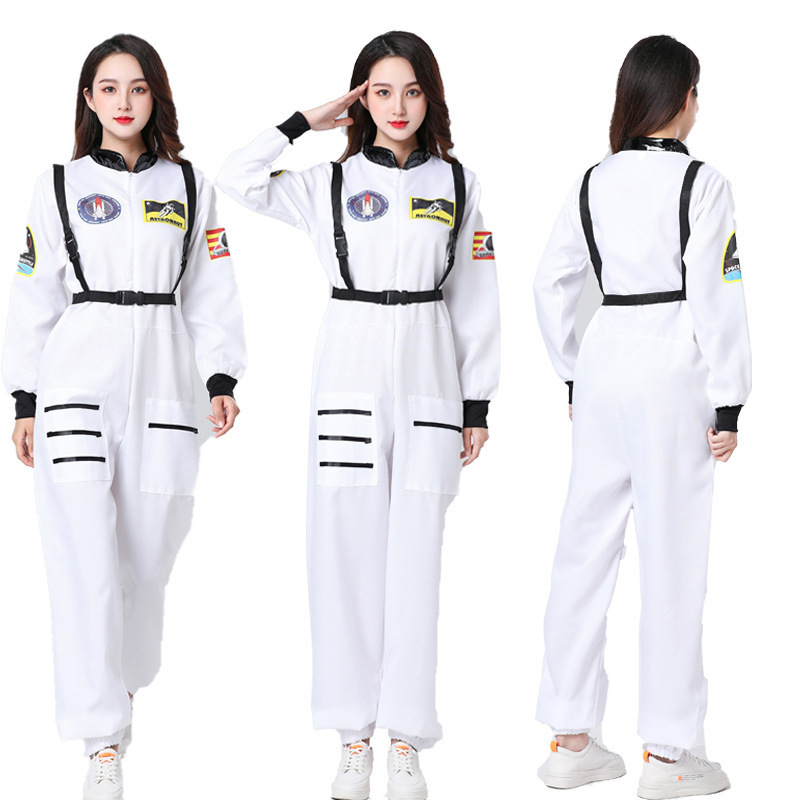 Halloween astronaut kostim za žene u dobi 18–24, svemirski kostim, Chenille tkanina, 95% poliester, pogodan za uloge u igračkim animacijama, proljeće 2022