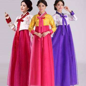 Ženski hanbok — pamukasto–mješani tkanina, glavna tkanina poliester, sekundarna tkanina lan, ljeto 2022, za uzrast 18–24