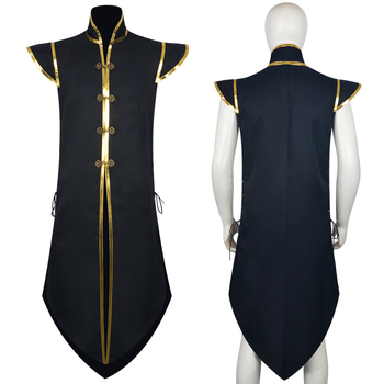 Vesta cosplay Viking - unisex, fără mâneci, poliester, 80-90% conținut material, vara 2025