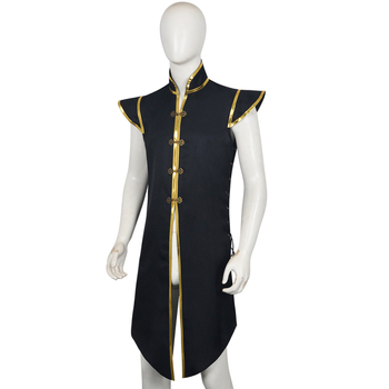 Vesta cosplay Viking - unisex, fără mâneci, poliester, 80-90% conținut material, vara 2025