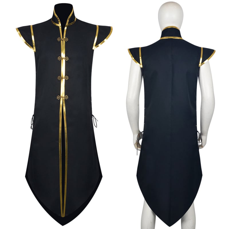 Vesta cosplay Viking - unisex, fără mâneci, poliester, 80-90% conținut material, vara 2025