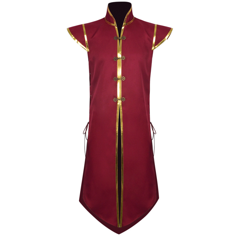 Vesta cosplay Viking - unisex, fără mâneci, poliester, 80-90% conținut material, vara 2025