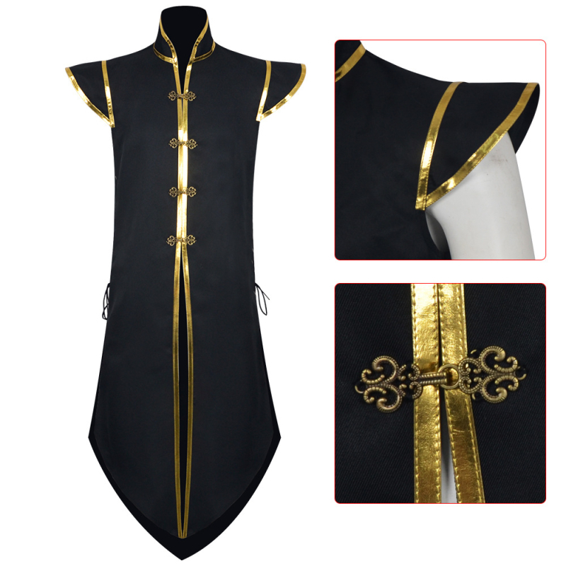Vesta cosplay Viking - unisex, fără mâneci, poliester, 80-90% conținut material, vara 2025