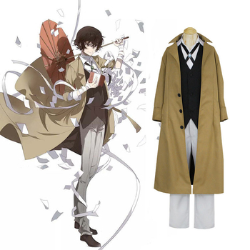 Cosplay kostim set za Bungo Stray Dogs: Akiko Yosano, Osamu Dazai, Chuuya Nakahara — unisex, za pozornicu, sintetička vlakna s 70–80% poliesterom