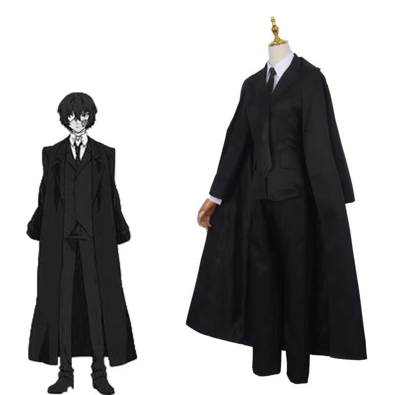 Cosplay kostim set za Bungo Stray Dogs: Akiko Yosano, Osamu Dazai, Chuuya Nakahara — unisex, za pozornicu, sintetička vlakna s 70–80% poliesterom
