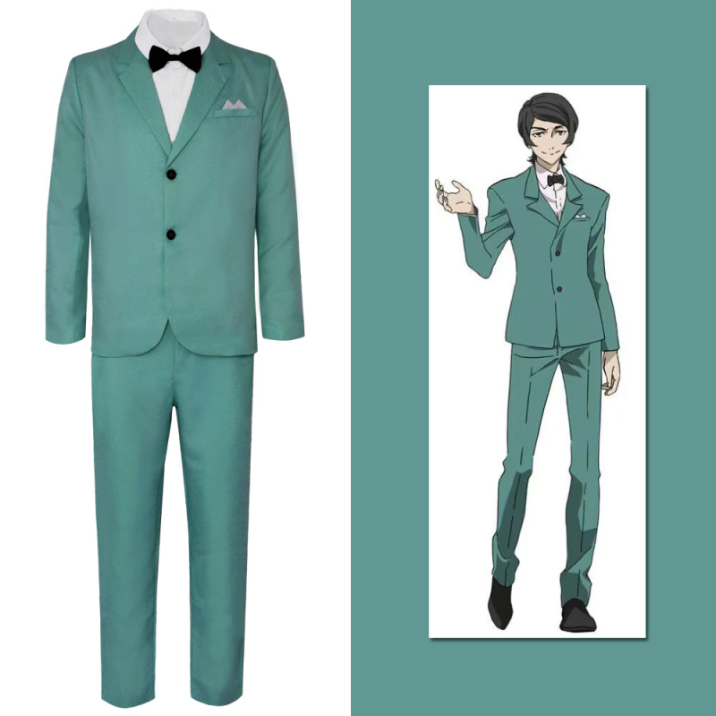 Cosplay kostim set za Bungo Stray Dogs: Akiko Yosano, Osamu Dazai, Chuuya Nakahara — unisex, za pozornicu, sintetička vlakna s 70–80% poliesterom